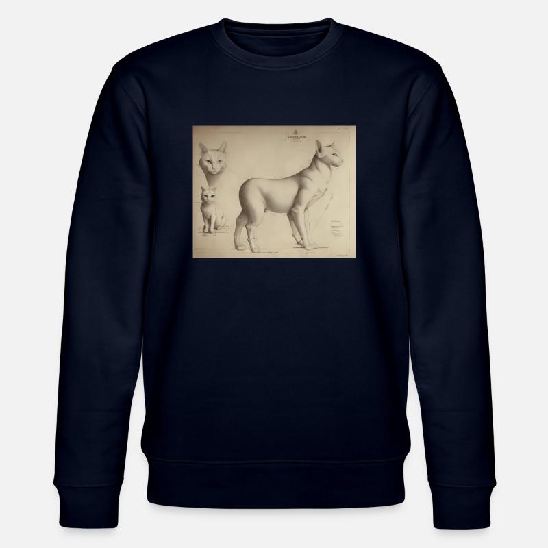 DaVincis Katze - Stanley/Stella Unisex Bio-Sweatshirt CHANGER  - Navy