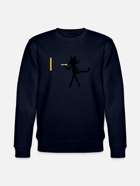 Katze Kittycat dartet - Stanley/Stella Unisex Bio-Sweatshirt CHANGER  - Navy