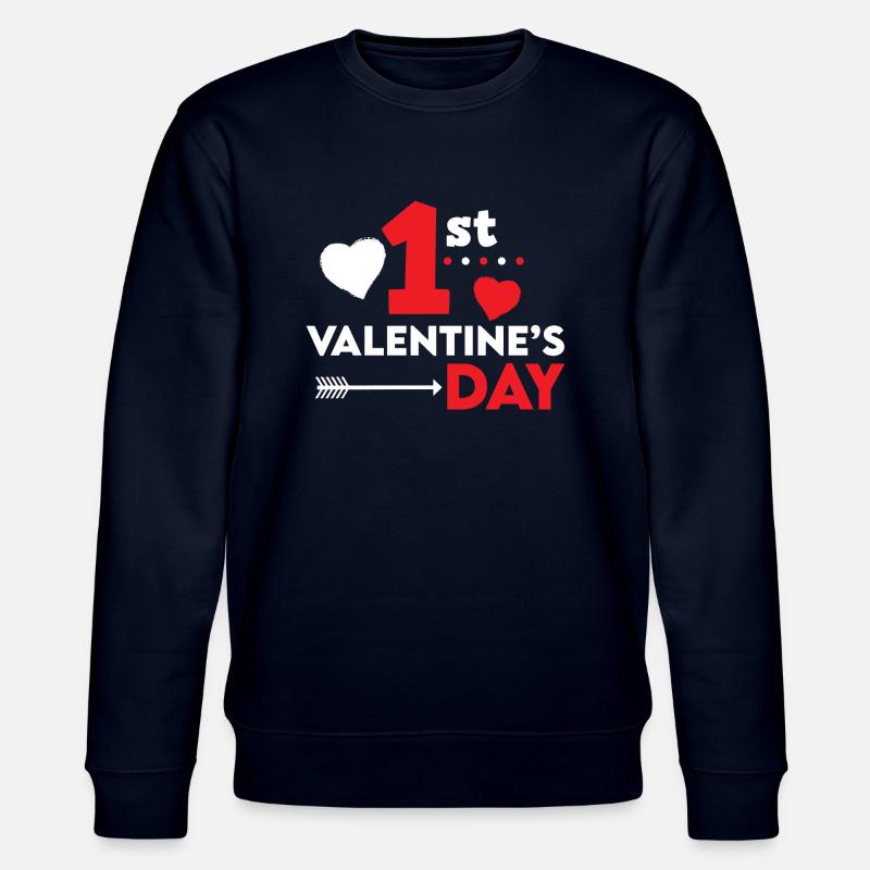 Saint Valentin 1ère Saint Valentin - Sweat bio CHANGER Stanley/Stella Unisexe - marine