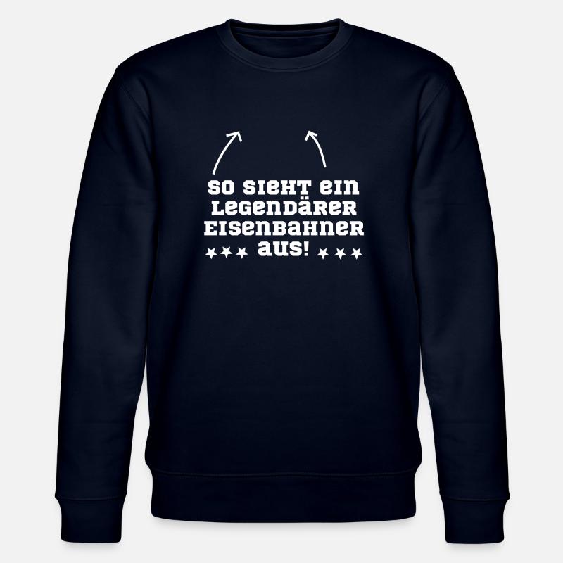 Eisenbahner Eisenbahn legendär - Stanley/Stella Unisex Bio-Sweatshirt CHANGER  - Navy
