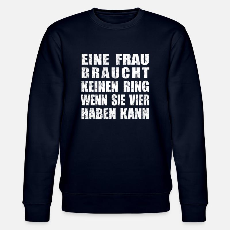 kein Ring vier Ringe - Stanley/Stella Unisex Bio-Sweatshirt CHANGER  - Navy