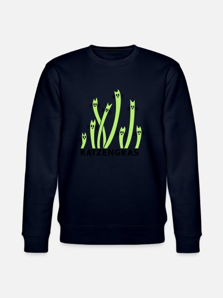 Cat Grass 2 - Stanley/Stella CHANGER Unisex Organic Sweatshirt - navy