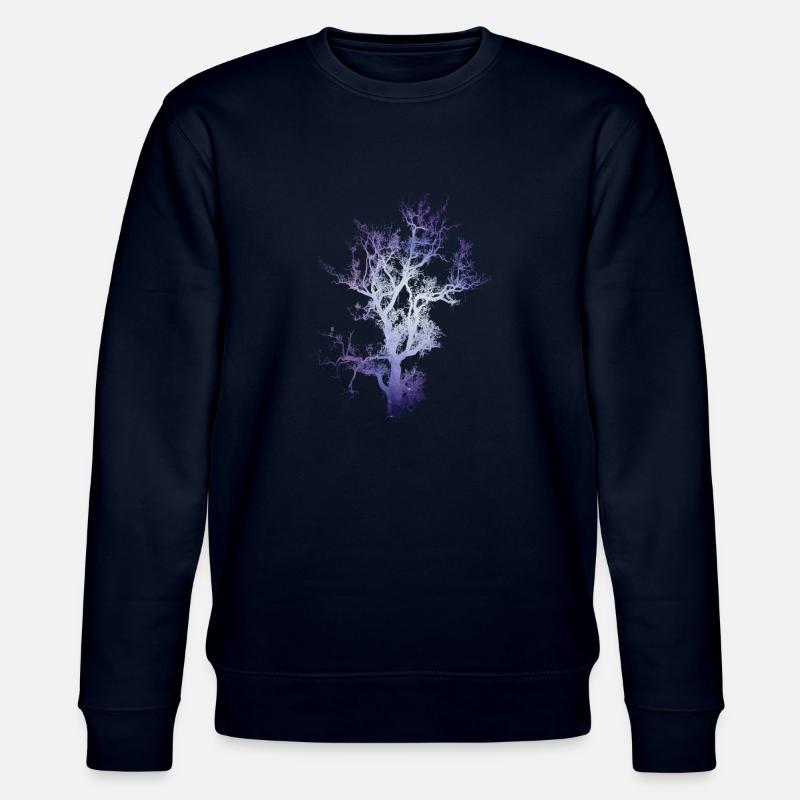 Space tree - Stanley/Stella CHANGER Unisex Organic Sweatshirt - navy