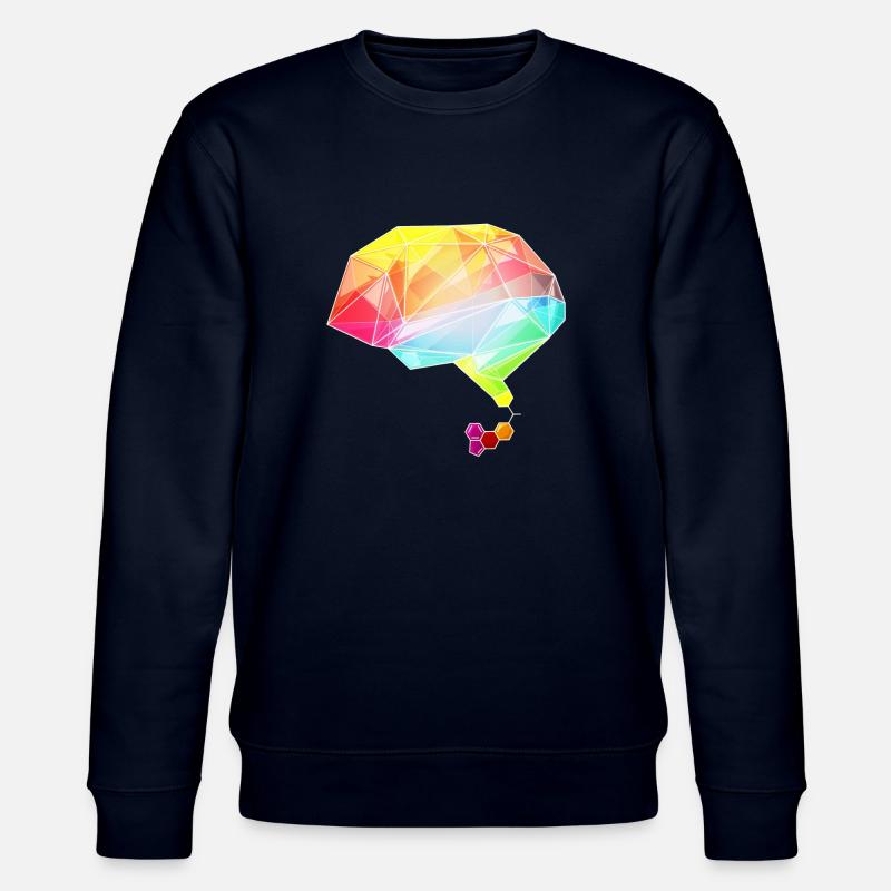 lsd brain - Stanley/Stella Unisex Bio-Sweatshirt CHANGER  - Navy
