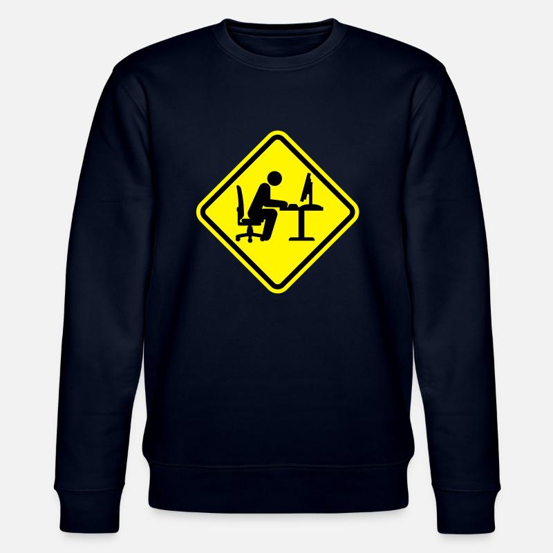 geek_computer_shield_1__f2 - Stanley/Stella Unisex Bio-Sweatshirt CHANGER  - Navy