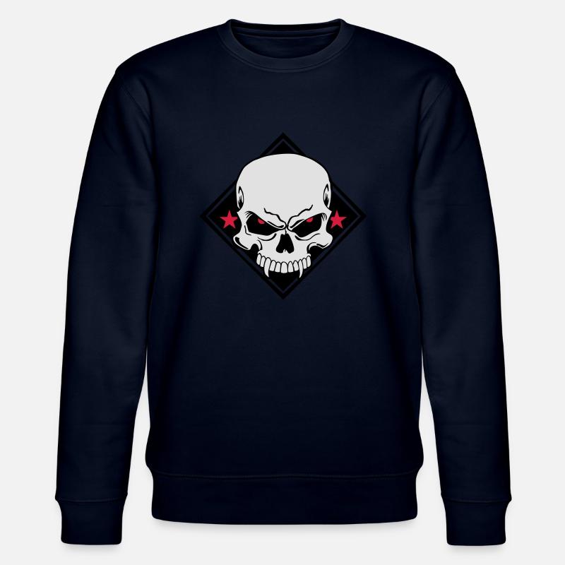 Evil Skull - Stanley/Stella Unisex Bio-Sweatshirt CHANGER  - Navy