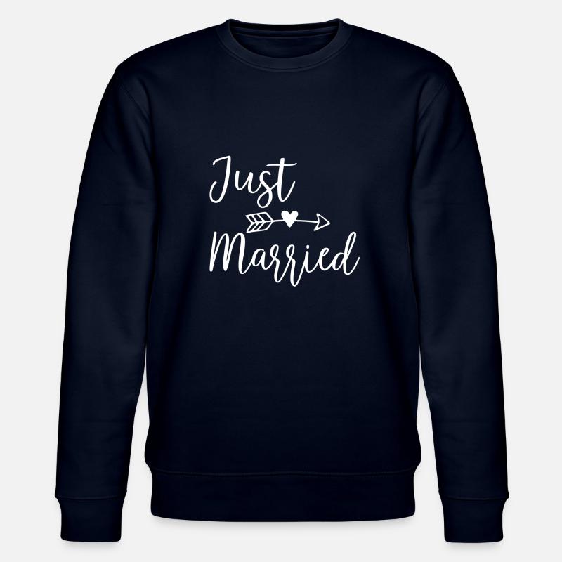 just married - Stanley/Stella Unisex Bio-Sweatshirt CHANGER  - Navy