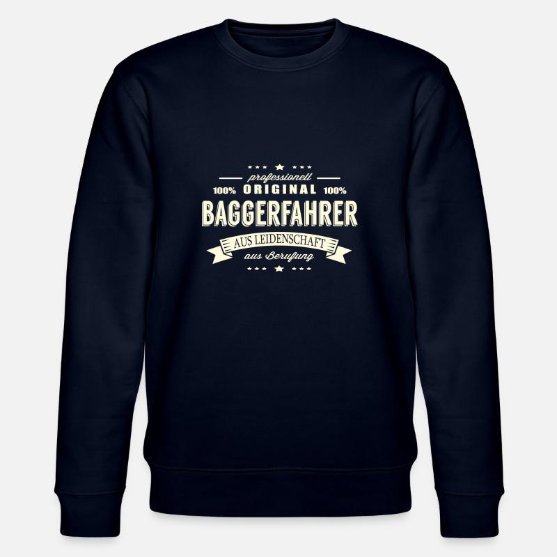 Baggerfahrer aus Leidenschaft - Stanley/Stella Unisex Bio-Sweatshirt CHANGER - Navy