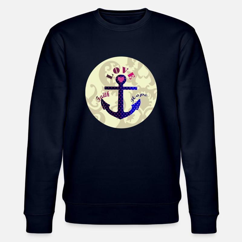 bouton amour espérance foi - Sweat bio CHANGER Stanley/Stella Unisexe - marine
