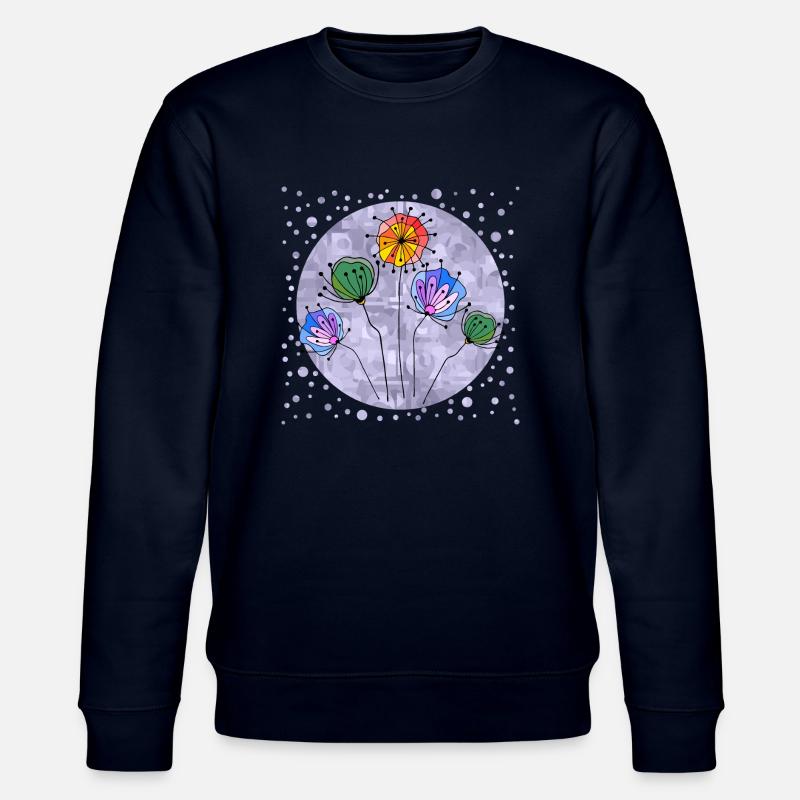 Blumen - Stanley/Stella Unisex Bio-Sweatshirt CHANGER  - Navy