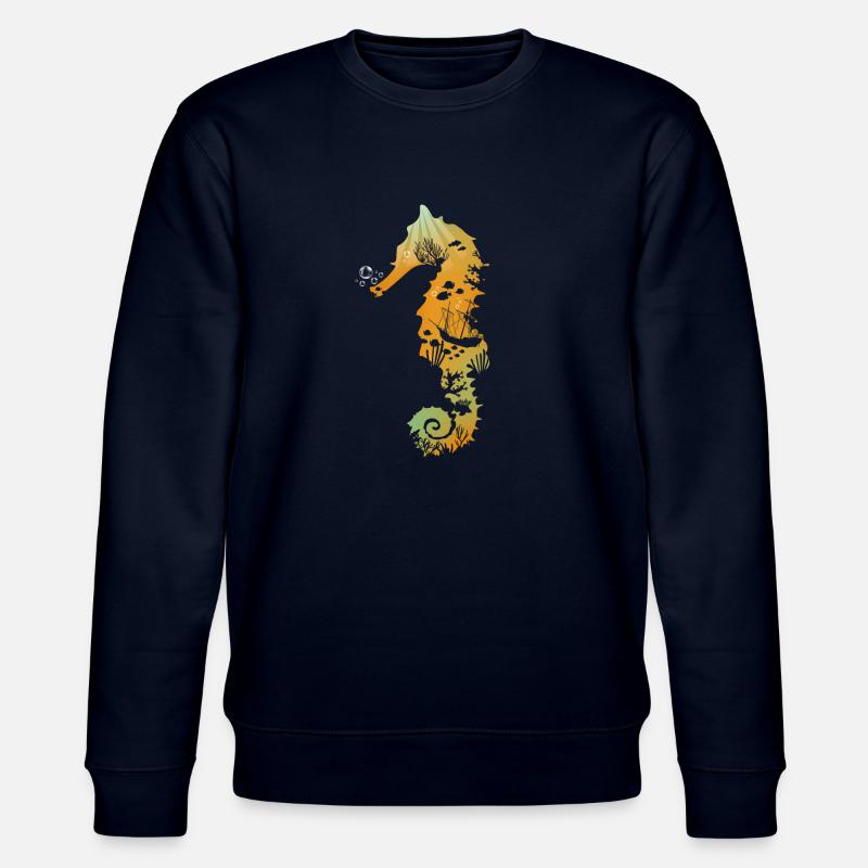 Seepferdchen - Stanley/Stella Unisex Bio-Sweatshirt CHANGER  - Navy