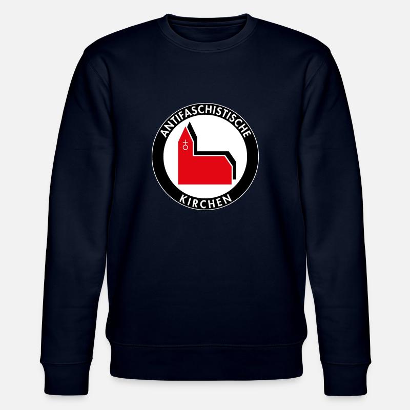 Antifaschistische Kirchen - Stanley/Stella Unisex Bio-Sweatshirt CHANGER  - Navy
