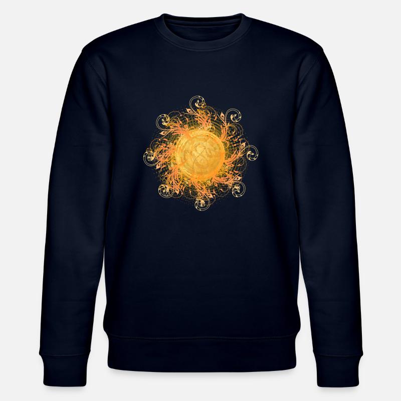 verschnörkelter Lichtwirbel, Sonne, SSL, Symbol - Stanley/Stella Unisex Bio-Sweatshirt CHANGER  - Navy