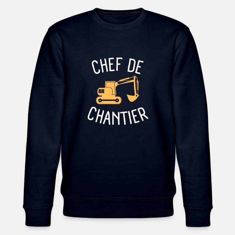 Chef de chantier 1 - Sweat bio CHANGER Stanley/Stella Unisexe - marine