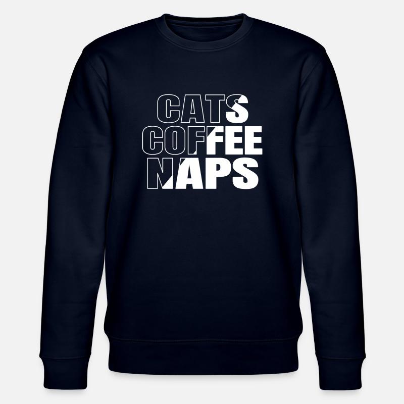 Cartoon Cat Saint-Valentin - Sweat bio CHANGER Stanley/Stella Unisexe - marine