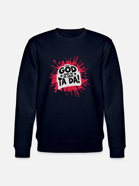 after god made me - Stanley/Stella CHANGER Unisex Organic Sweatshirt - navy