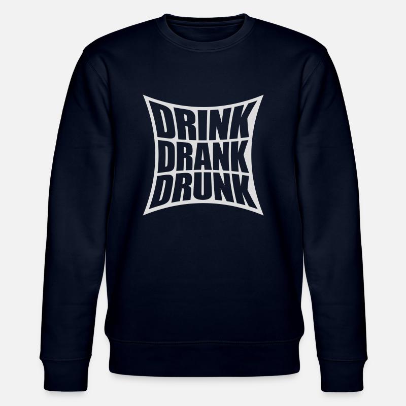 drink drank drunk Zitat - Stanley/Stella Unisex Bio-Sweatshirt CHANGER - Navy