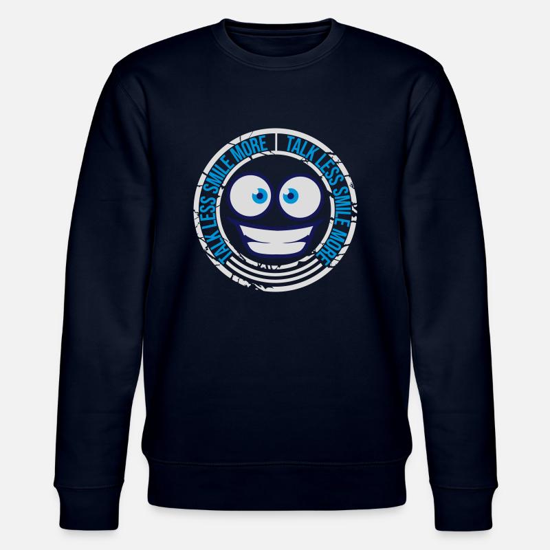 talk less smile more - Stanley/Stella CHANGER Unisex Organic Sweatshirt - navy