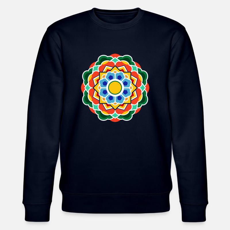 Dancheong 단청 - single (Ver.7) - Stanley/Stella Unisex Bio-Sweatshirt CHANGER  - Navy