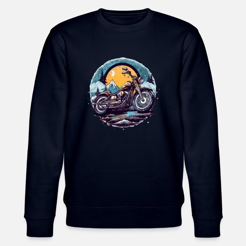 Motorrad-Chopper - Stanley/Stella Unisex Bio-Sweatshirt CHANGER  - Navy
