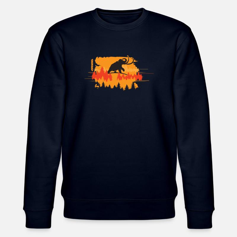 Mammouth dans la forêt - Sweat bio CHANGER Stanley/Stella Unisexe - marine