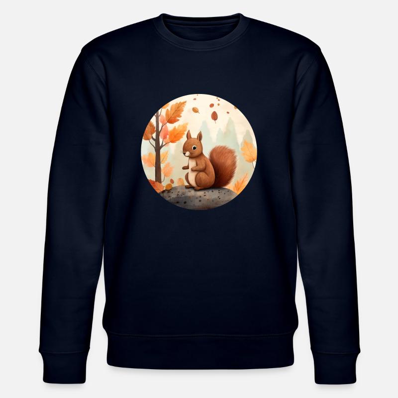 Écureuils en automne - Sweat bio CHANGER Stanley/Stella Unisexe - marine