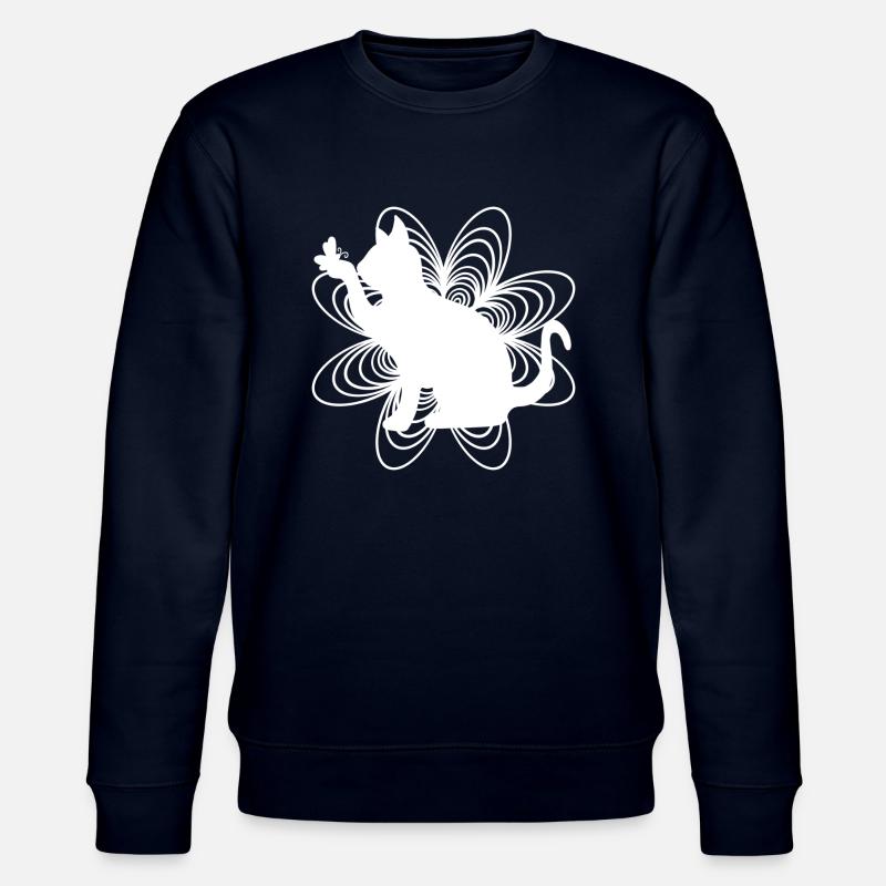 Chat Blanc - Sweat bio CHANGER Stanley/Stella Unisexe - marine