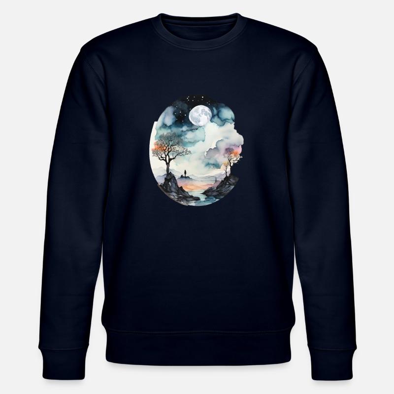 Verlorenes Land jenseitiger Träume - Stanley/Stella Unisex Bio-Sweatshirt CHANGER  - Navy