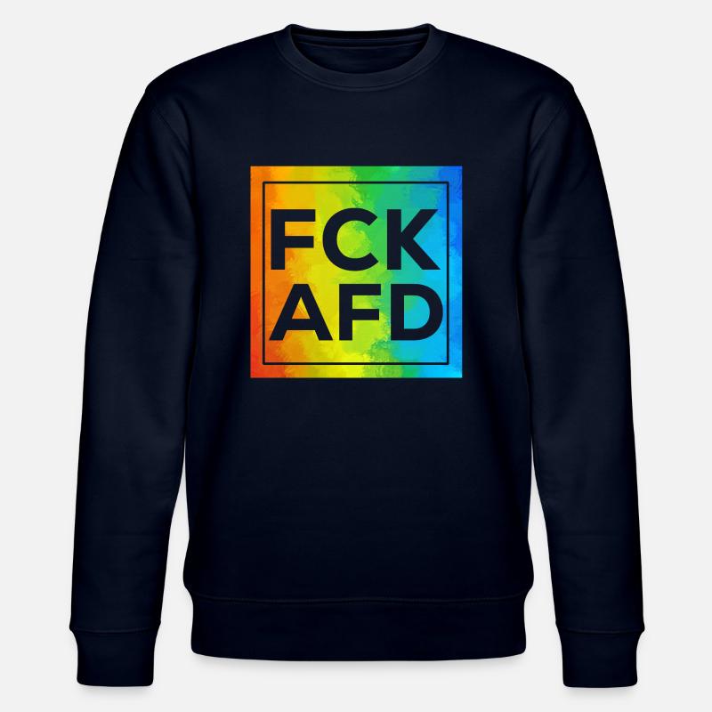 Fck AFD Cutout mit Rahmen - Stanley/Stella Unisex Bio-Sweatshirt CHANGER  - Navy