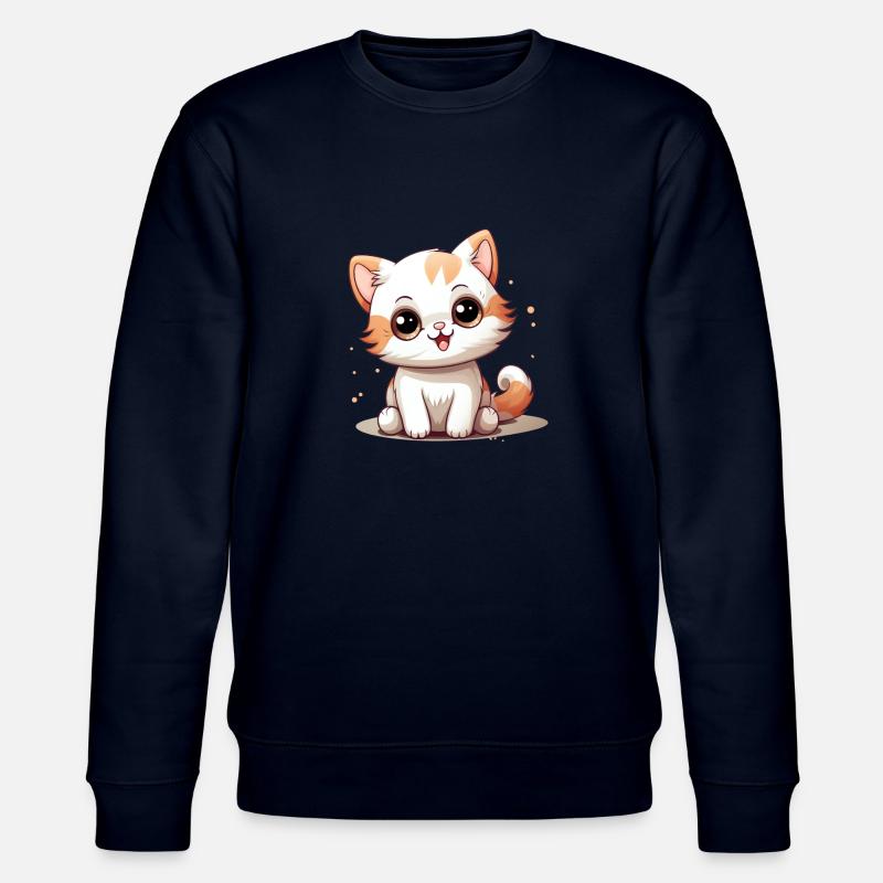 Chat Logo Chat Mignon - Sweat bio CHANGER Stanley/Stella Unisexe - marine