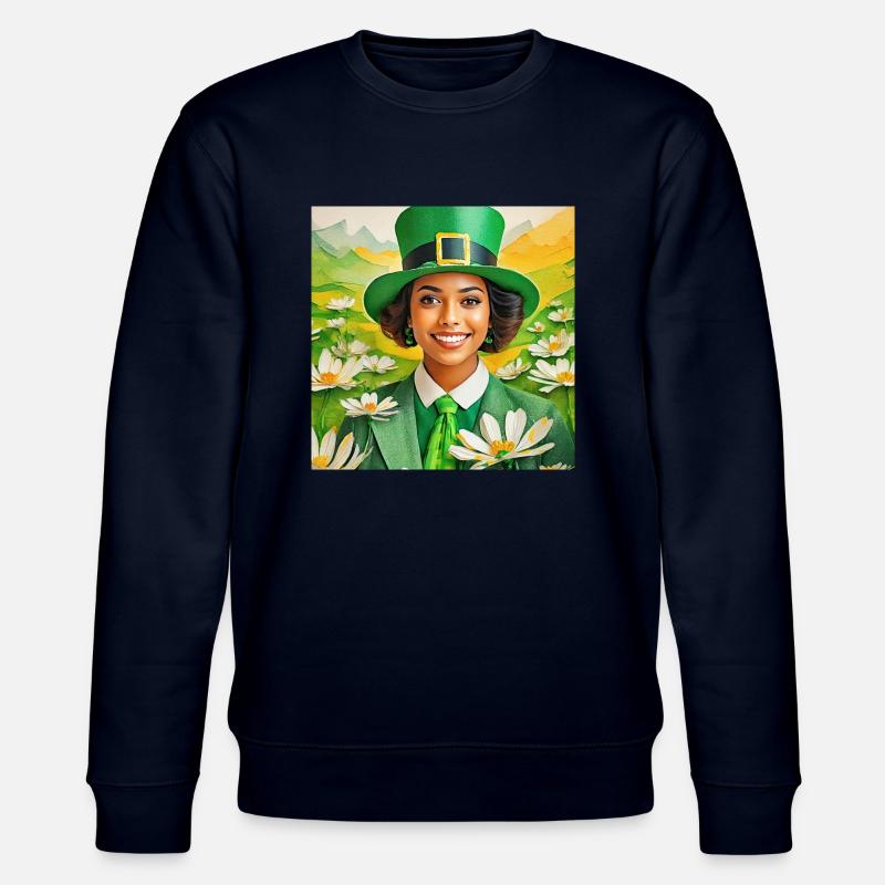 image saint patrick - Sweat bio CHANGER Stanley/Stella Unisexe - marine