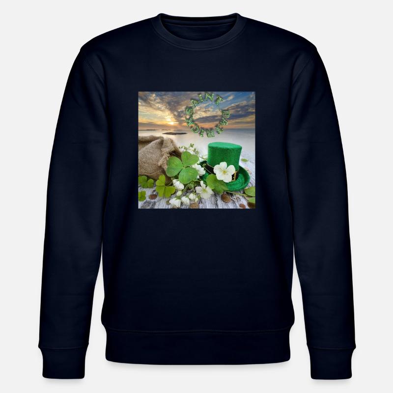 St. Patrick's Day - Stanley/Stella Unisex Bio-Sweatshirt CHANGER  - Navy