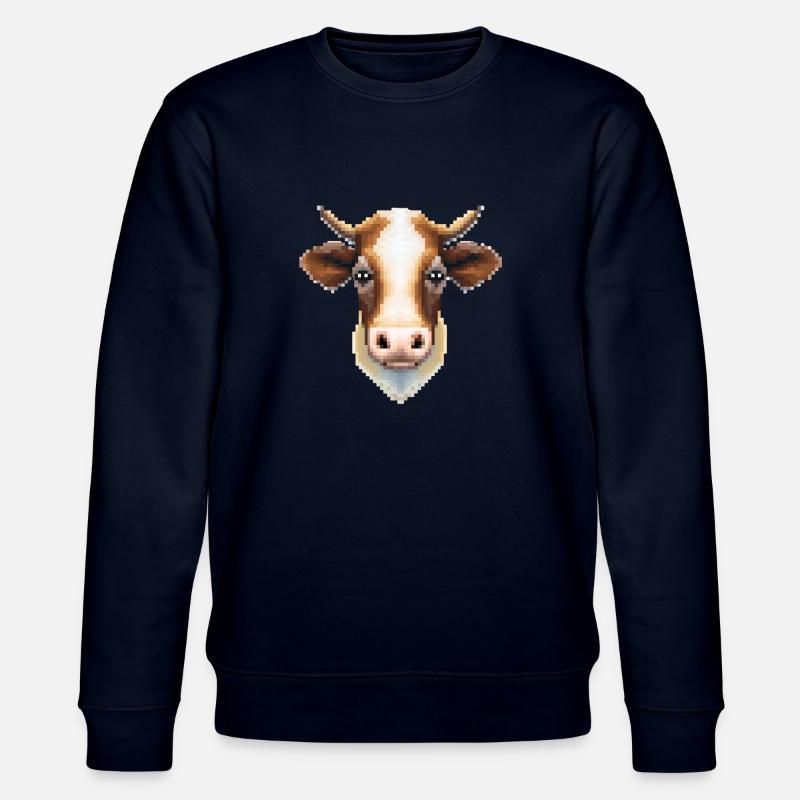 Pixaa die Kuh - Stanley/Stella Unisex Bio-Sweatshirt CHANGER  - Navy