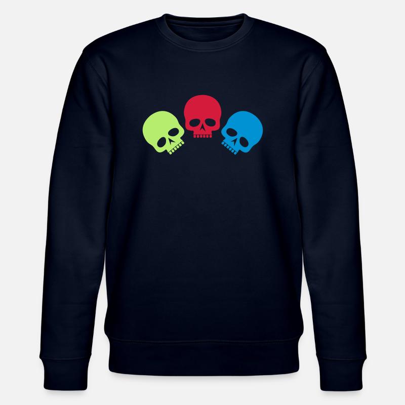 Drei Totenköpfe - Stanley/Stella Unisex Bio-Sweatshirt CHANGER  - Navy