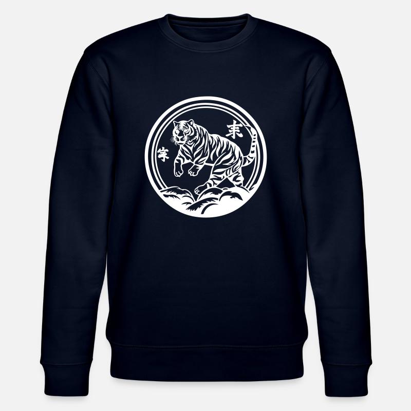 Tigre Chine - Sweat bio CHANGER Stanley/Stella Unisexe - marine