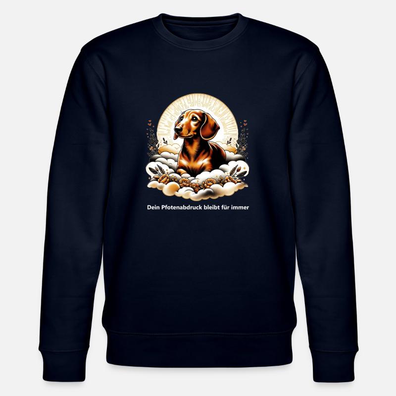 Dachshund Trauerbewältigung - Stanley/Stella Unisex Bio-Sweatshirt CHANGER - Navy