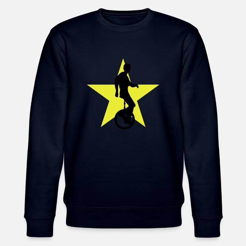 einradfahrer_2c - Stanley/Stella CHANGER Unisex Organic Sweatshirt - navy