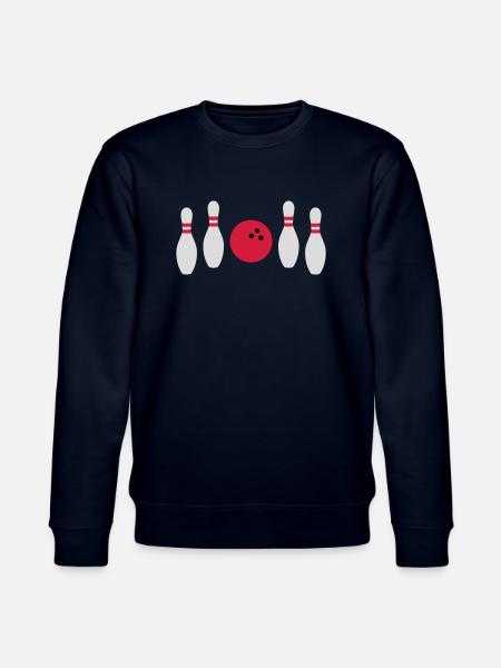 In between not hit bowling - Stanley/Stella CHANGER Unisex Organic Sweatshirt - navy