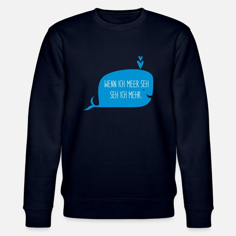 LES TROIS CR3ATEUSES_Wal_2 - Stanley/Stella Unisex Bio-Sweatshirt CHANGER  - Navy