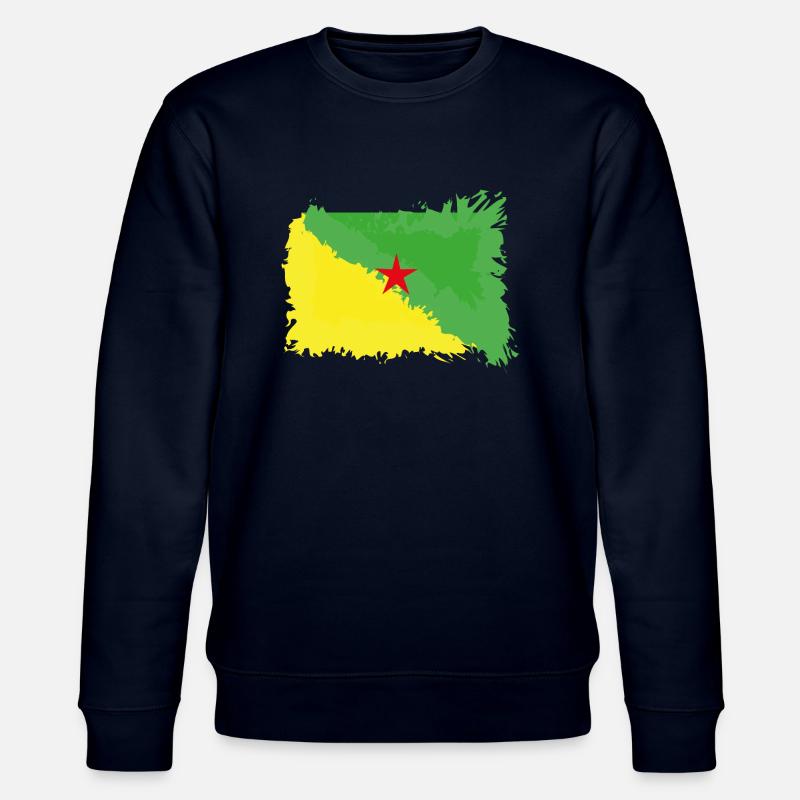 Drapeau Guyane - Sweat bio CHANGER Stanley/Stella Unisexe - marine