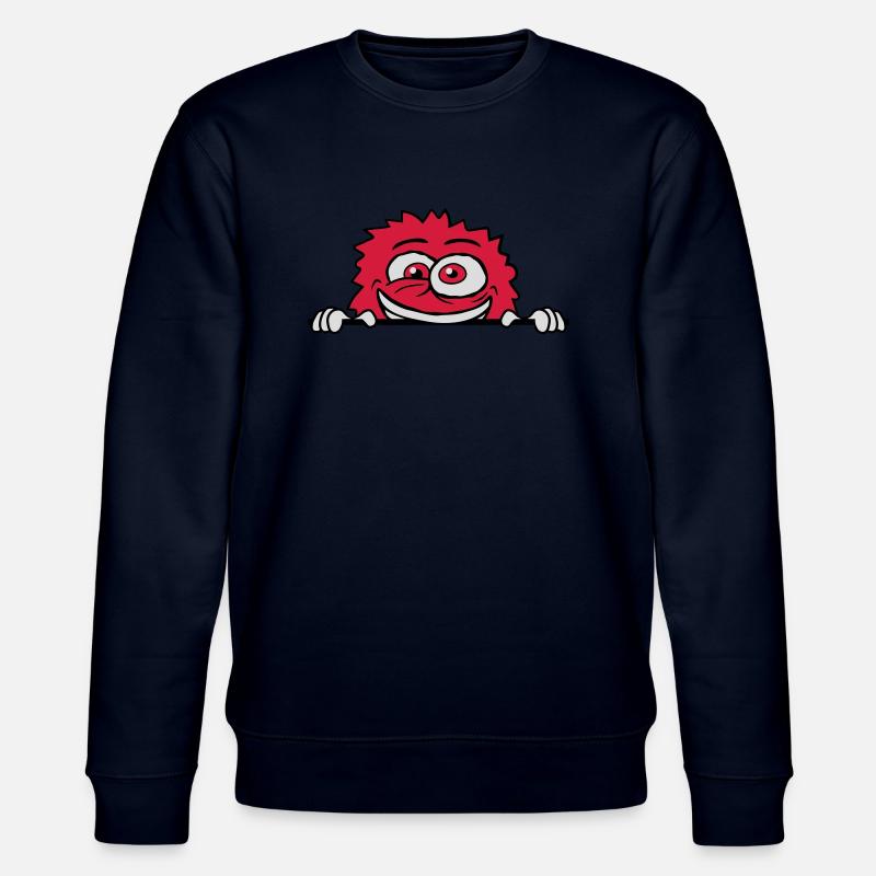 Nervous breakdown monster shield crazy - Stanley/Stella CHANGER Unisex Organic Sweatshirt - navy
