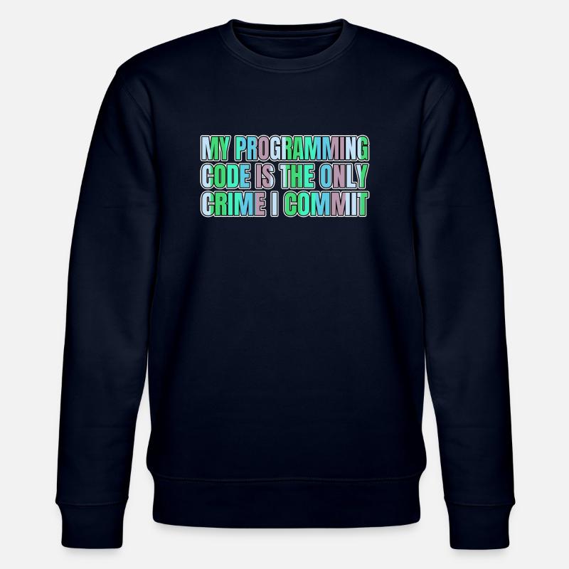 quote programming - Stanley/Stella CHANGER Unisex Organic Sweatshirt - navy