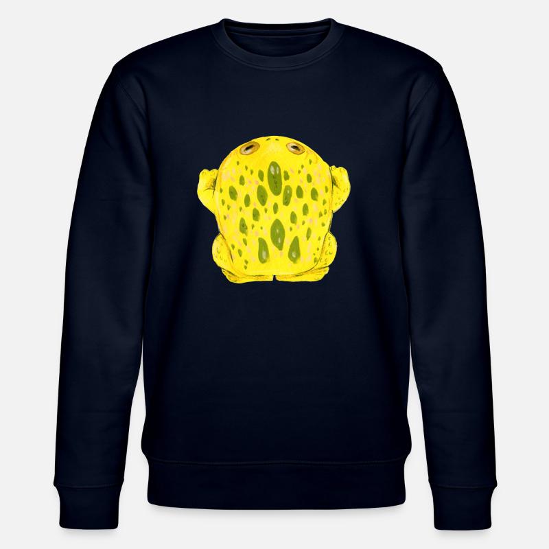 Frosch Kröte Gelb - Stanley/Stella Unisex Bio-Sweatshirt CHANGER  - Navy
