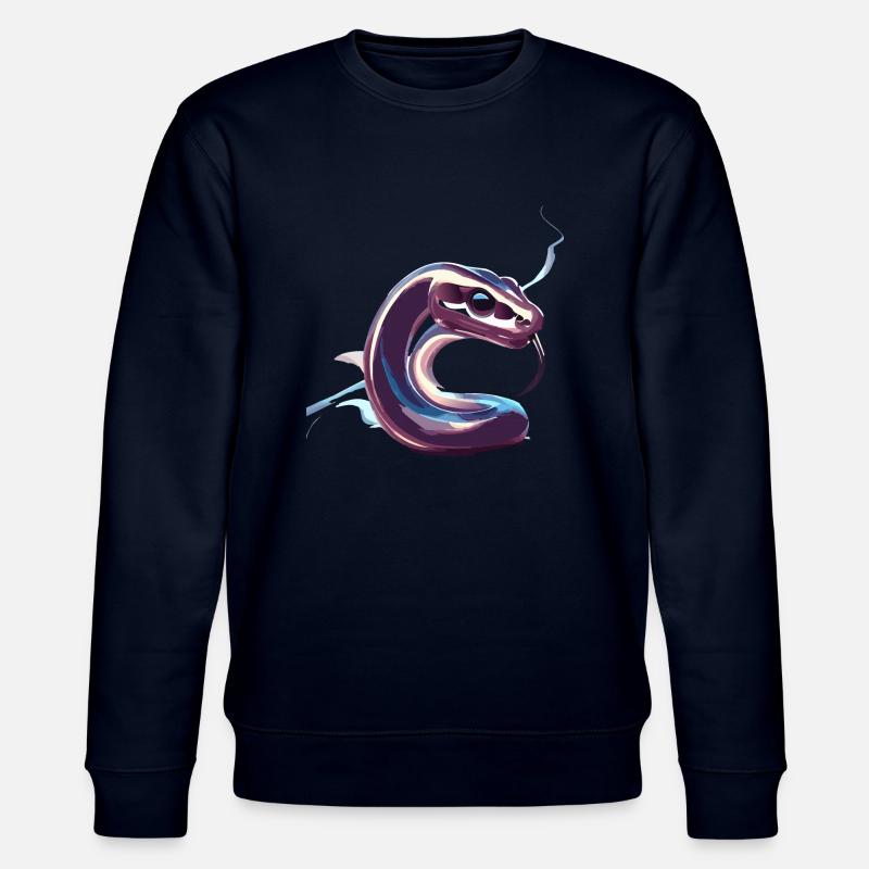 Chrome Snake Part 2 - Stanley/Stella CHANGER Unisex Organic Sweatshirt - navy