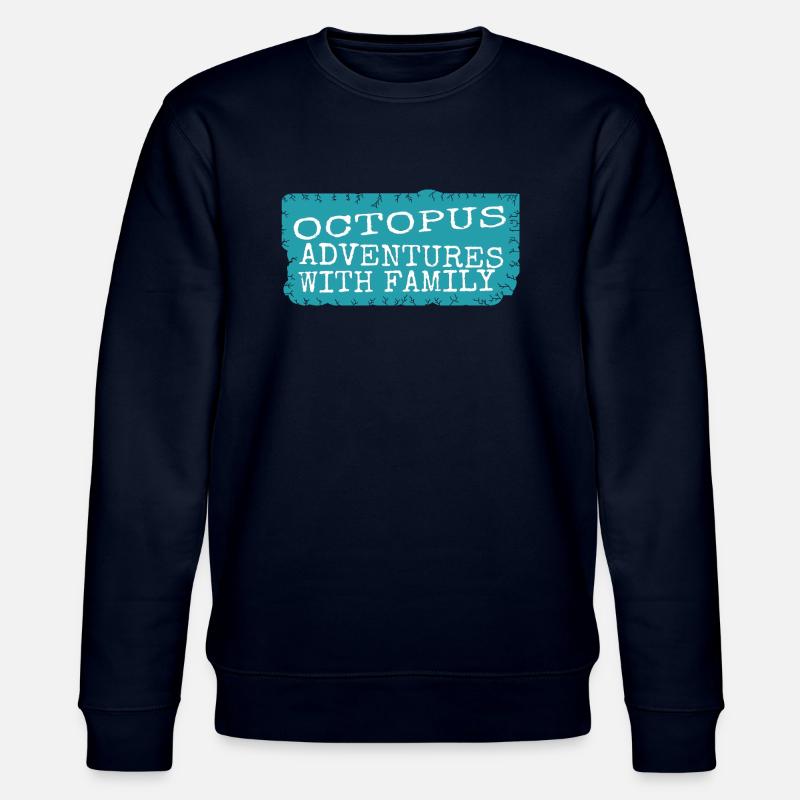 birthday present idea observing octopuses - Stanley/Stella Unisex Bio-Sweatshirt CHANGER  - Navy