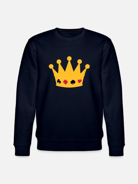 couronne poker crown - Stanley/Stella CHANGER Unisex Organic Sweatshirt - navy