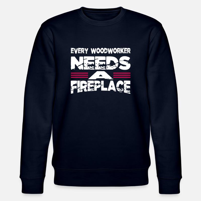 Construction Carpenter Americas Jokes - Stanley/Stella CHANGER Unisex Organic Sweatshirt - navy