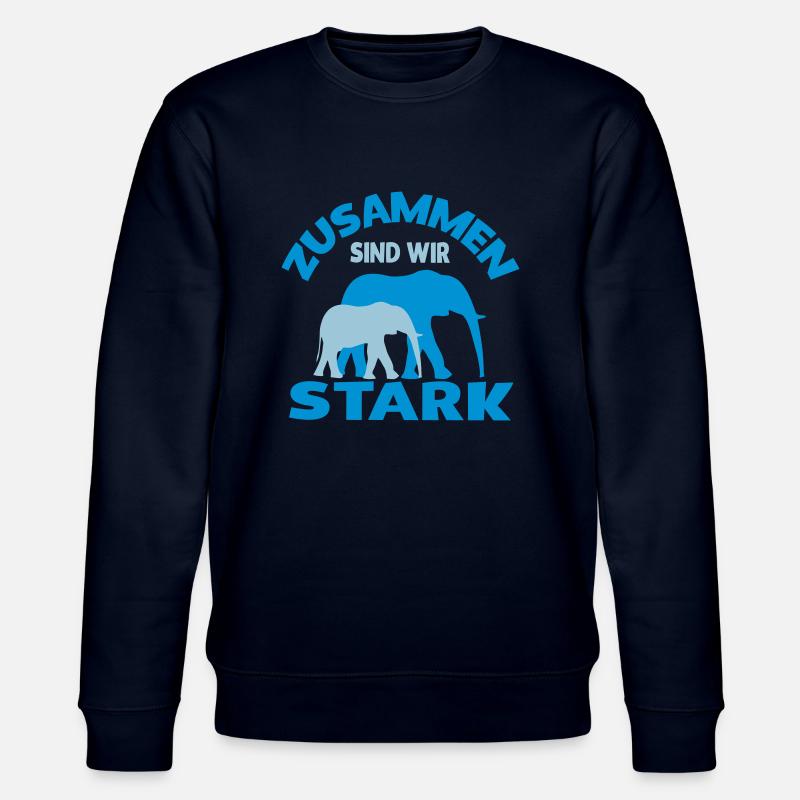 Zusammen sind wir stark - Stanley/Stella Unisex Bio-Sweatshirt CHANGER  - Navy
