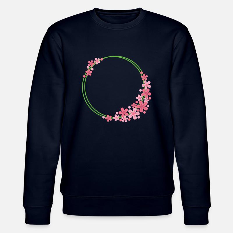 Cadre de fleurs Rond - Sweat bio CHANGER Stanley/Stella Unisexe - marine