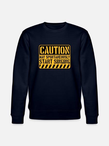 may spontaneously start singing - Stanley/Stella CHANGER Unisex Organic Sweatshirt - navy